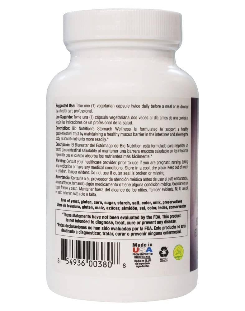 Packaging dimensions for Bio Nutrition Leaky Gut Wellness (L 6.35 cm x W 6.35 cm x H 11.43 cm)