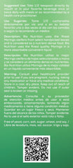 Nutritional information and antioxidant imagery for moringa liquid