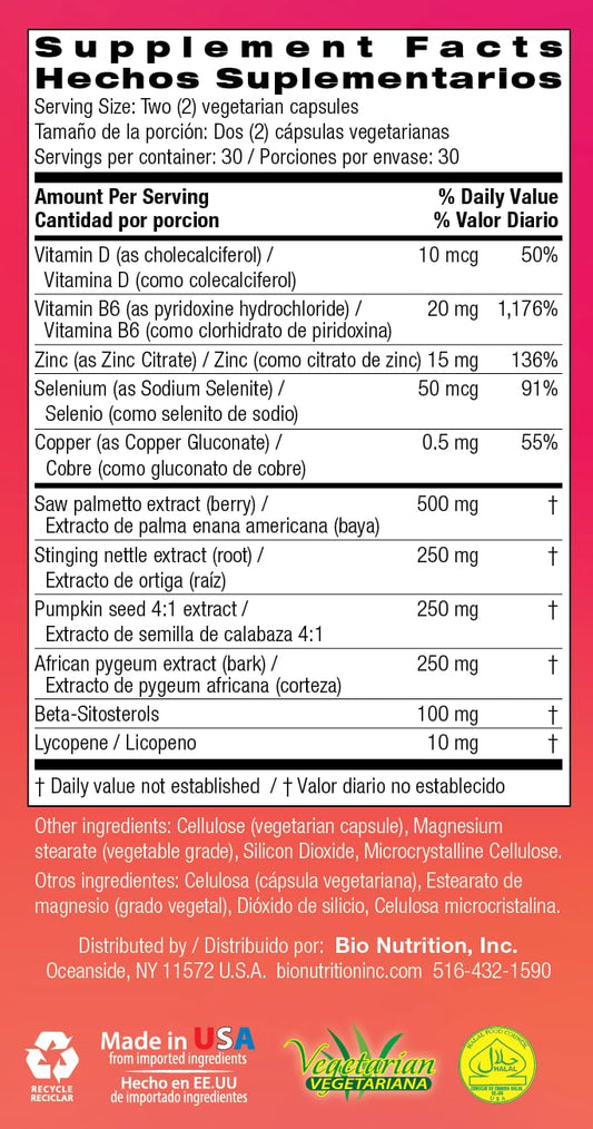 60 vegetarian capsules displayed beside the bottle