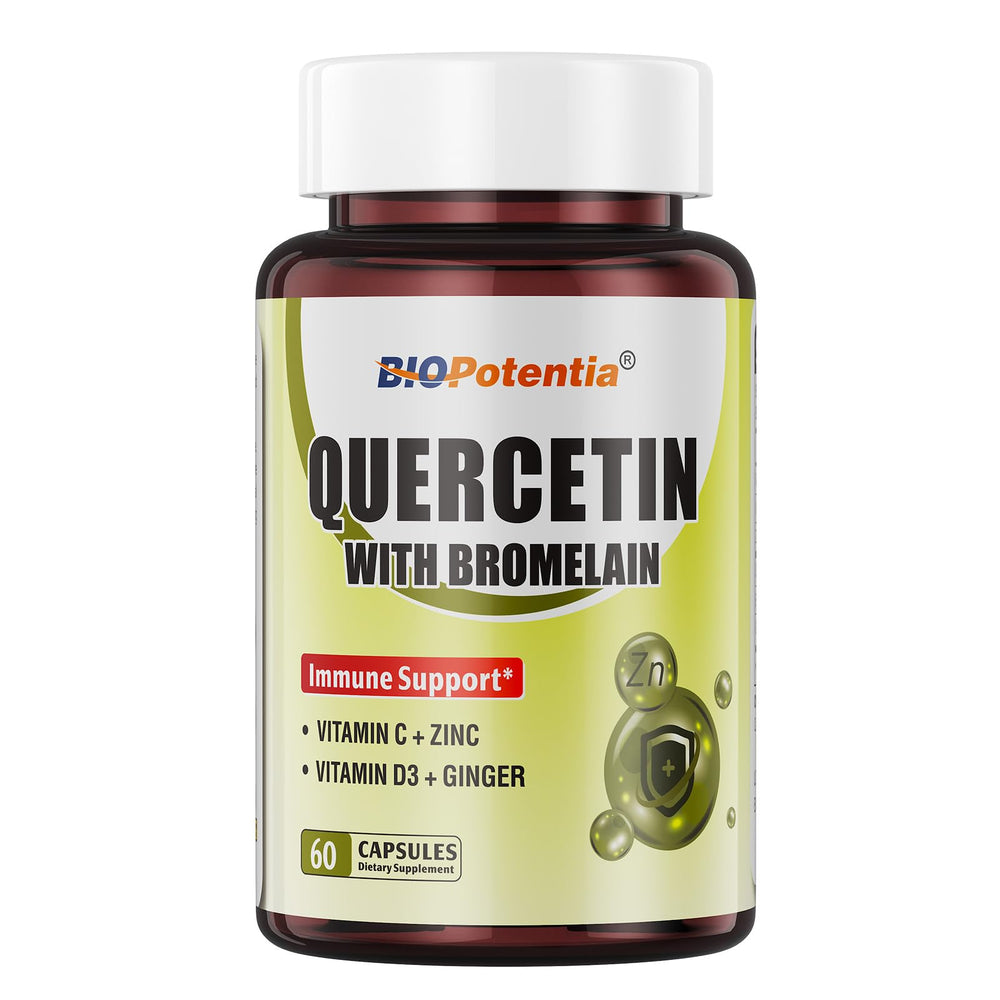 BIO POTENTIA Quercetin with Bromelain bottle front view