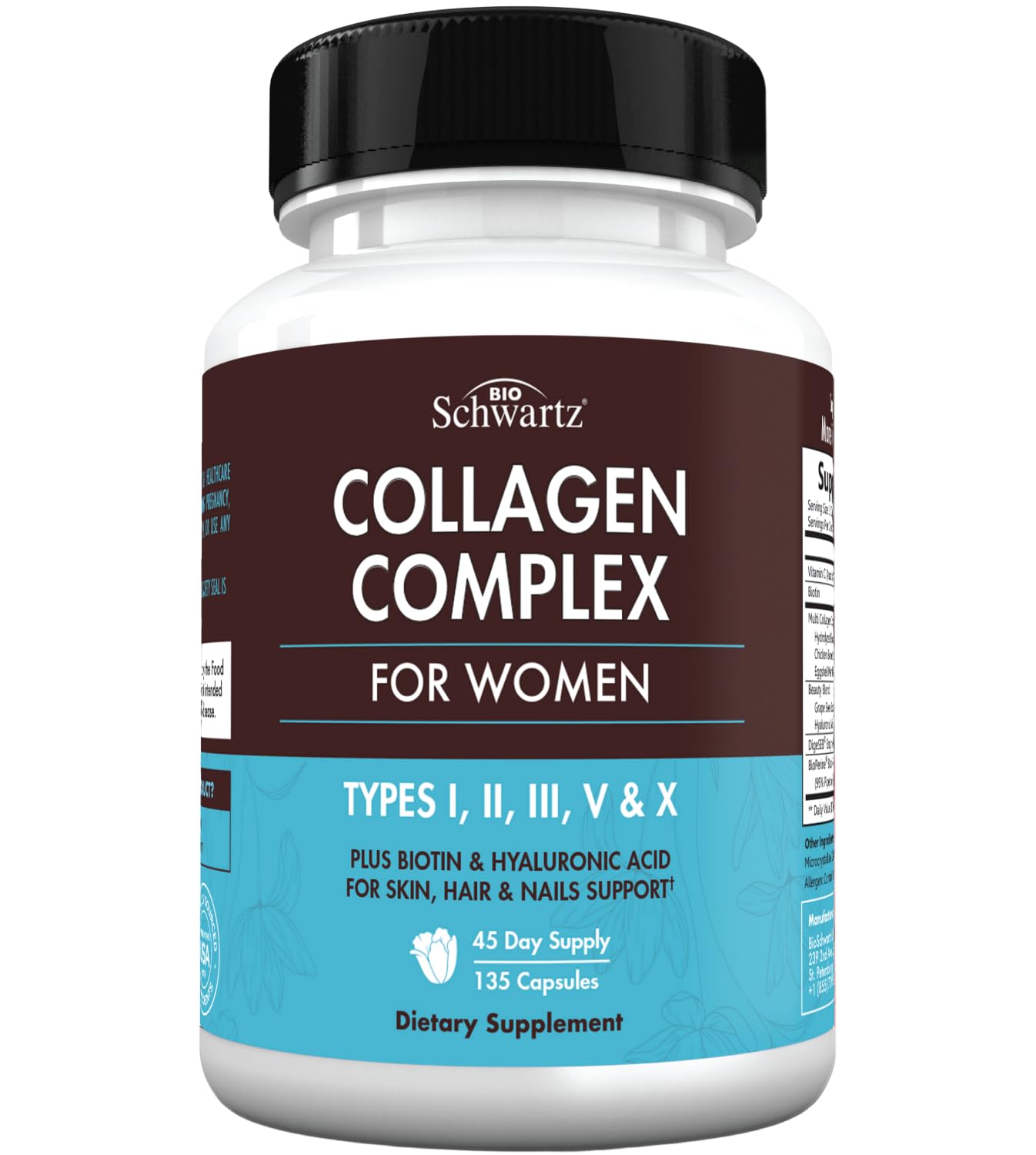Graphic highlighting wellness benefits of multi-collagen