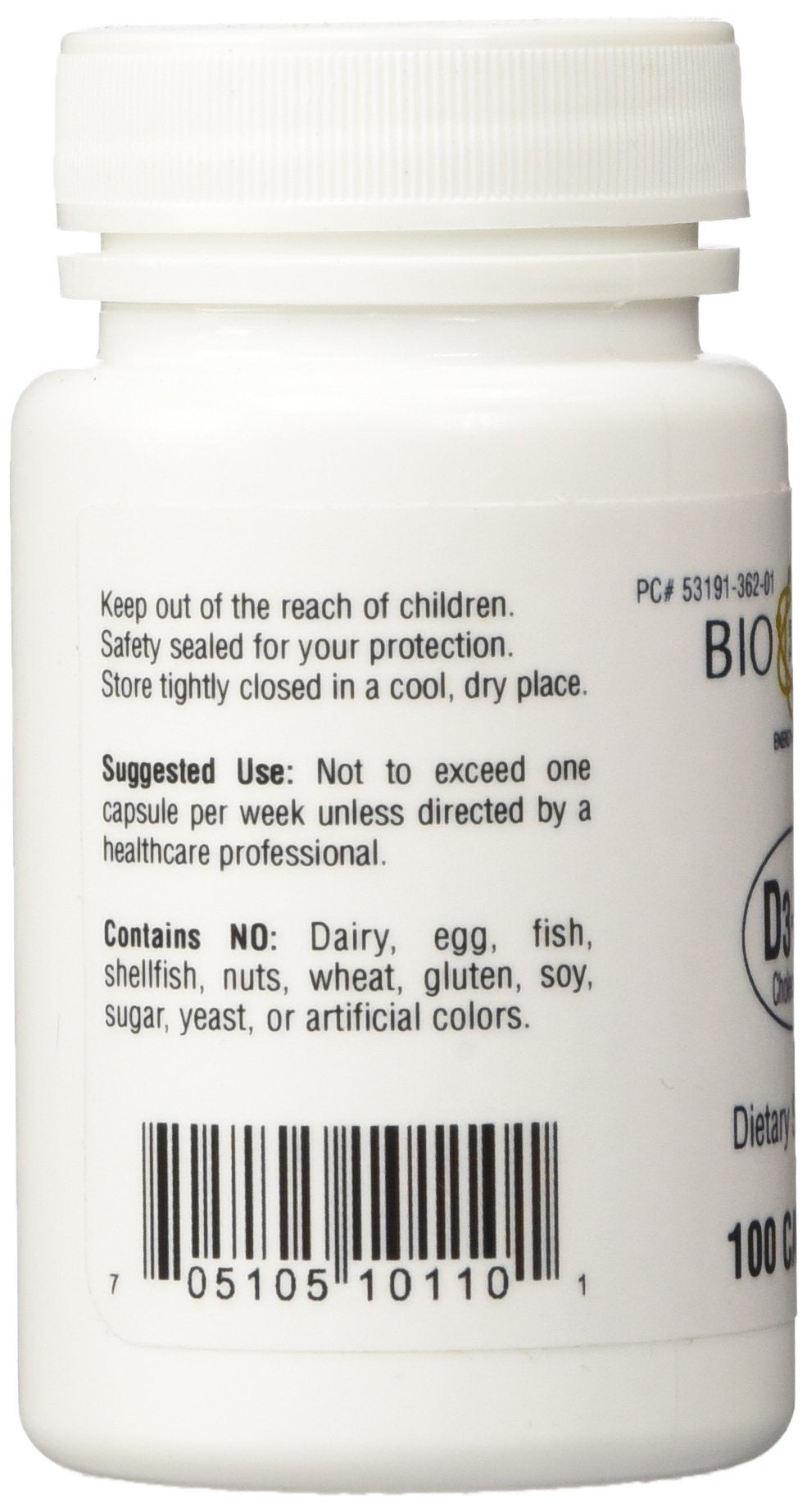 Vitamin D3 50,000 IU supplement bottle