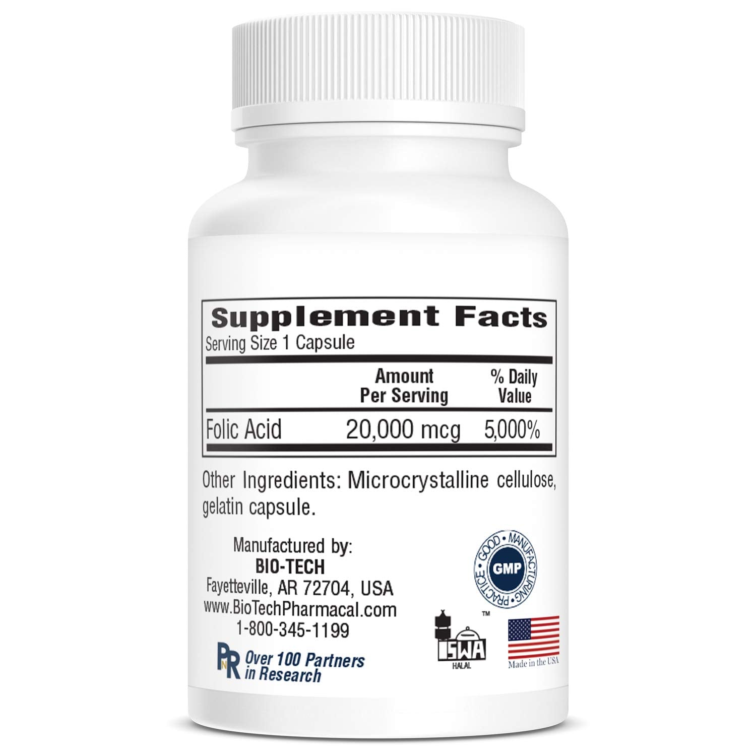 Supplement bottle on kitchen counter