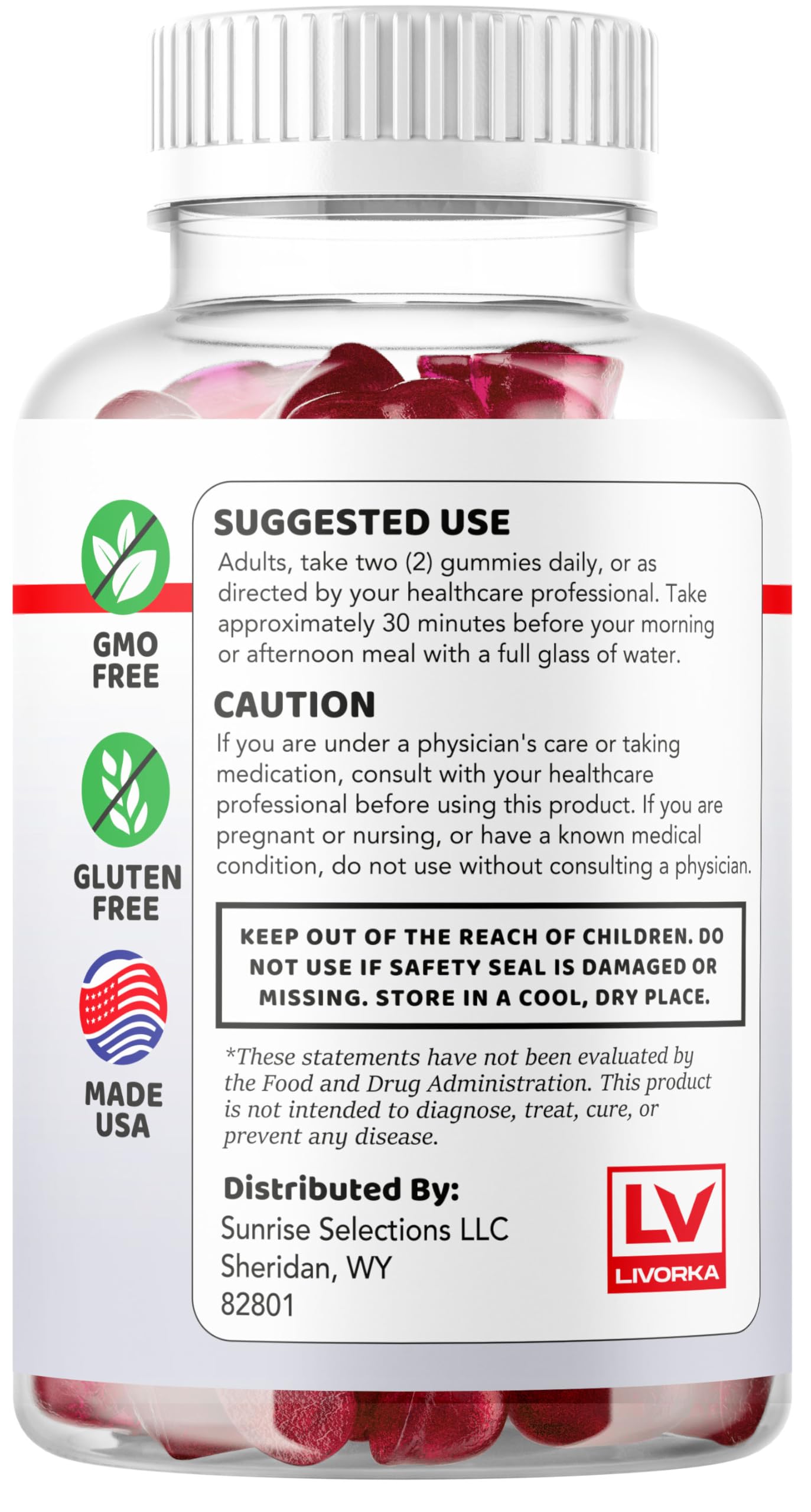 Bio XL Max wellness gummies with bottle and capsules imagery