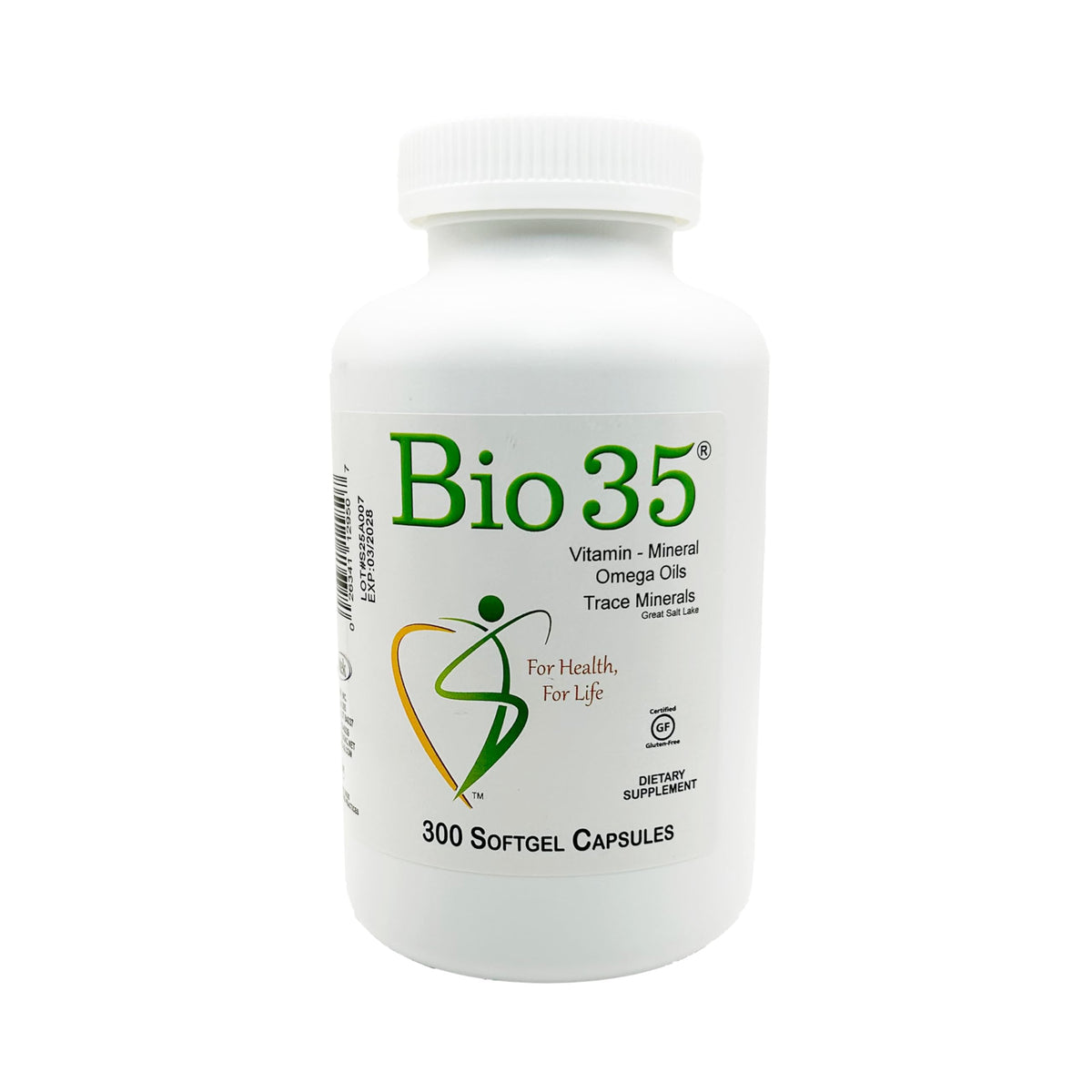 Bio35 300-count bottle – front view