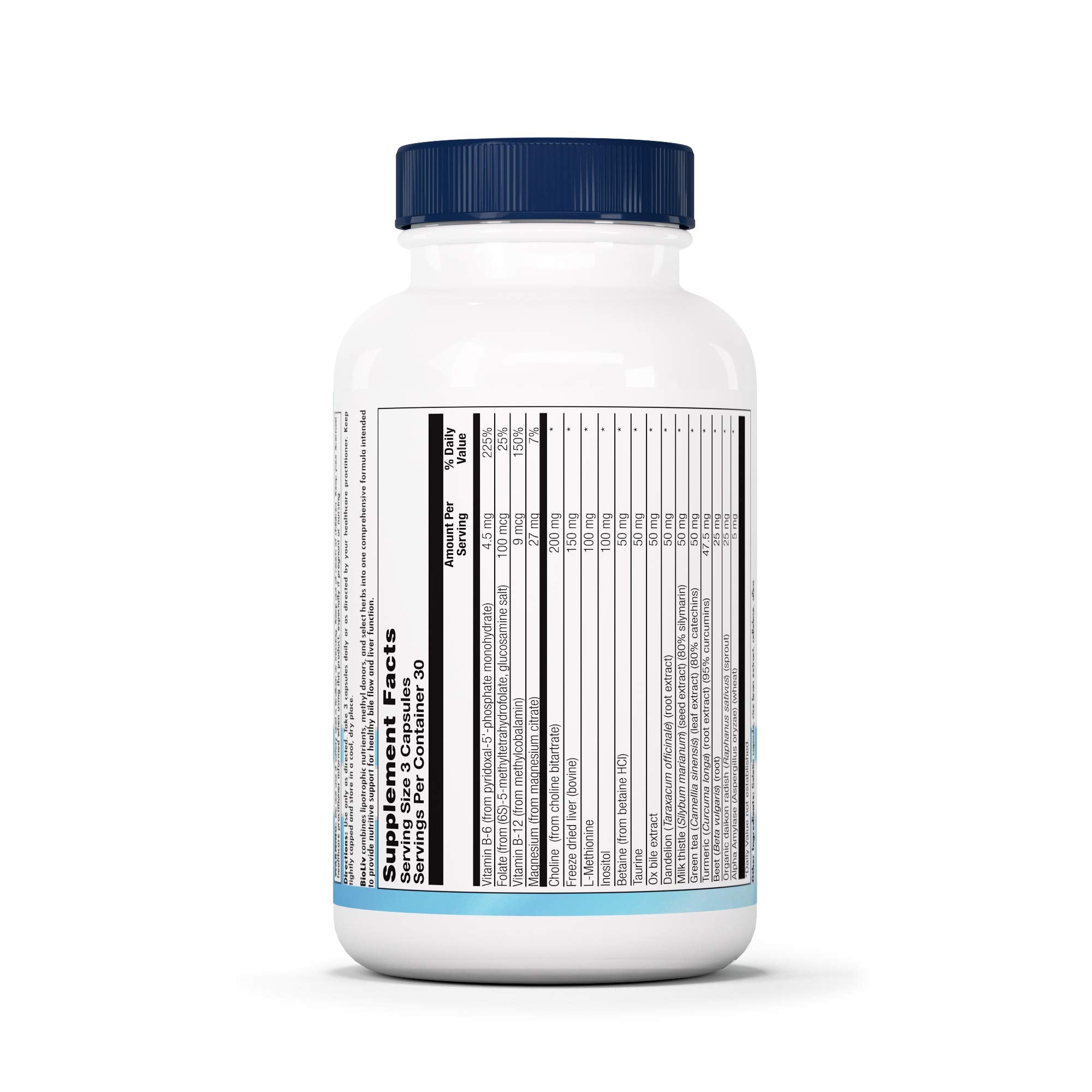 Lipotropic factors for liver and gallbladder support