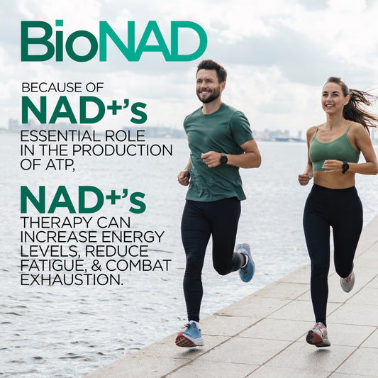 Close-up of BioNAD NAD+ capsules