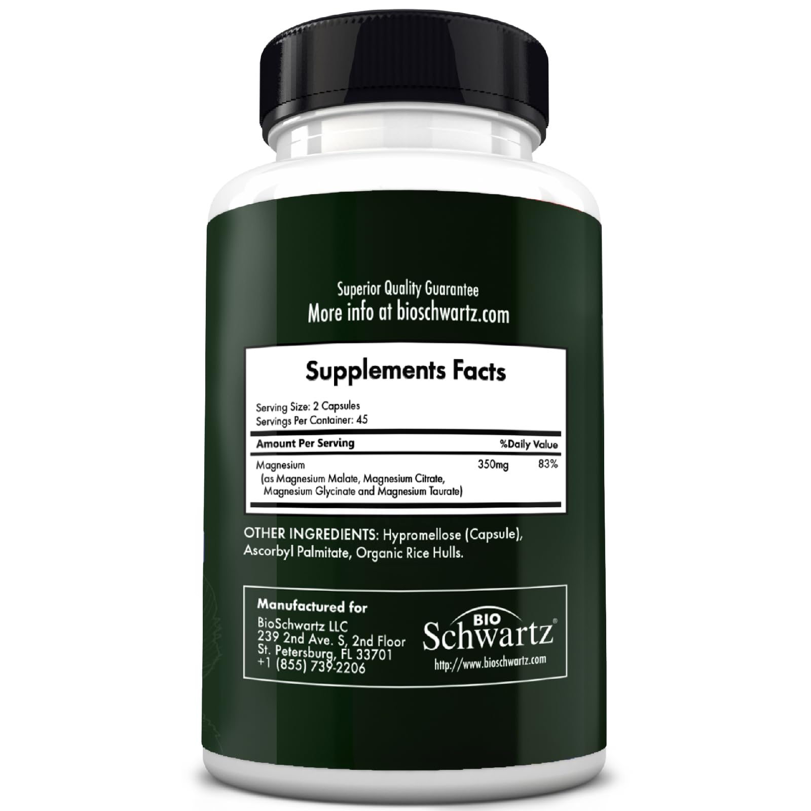 Made in USA quality badge for BioSchwartz Magnesium Complex
