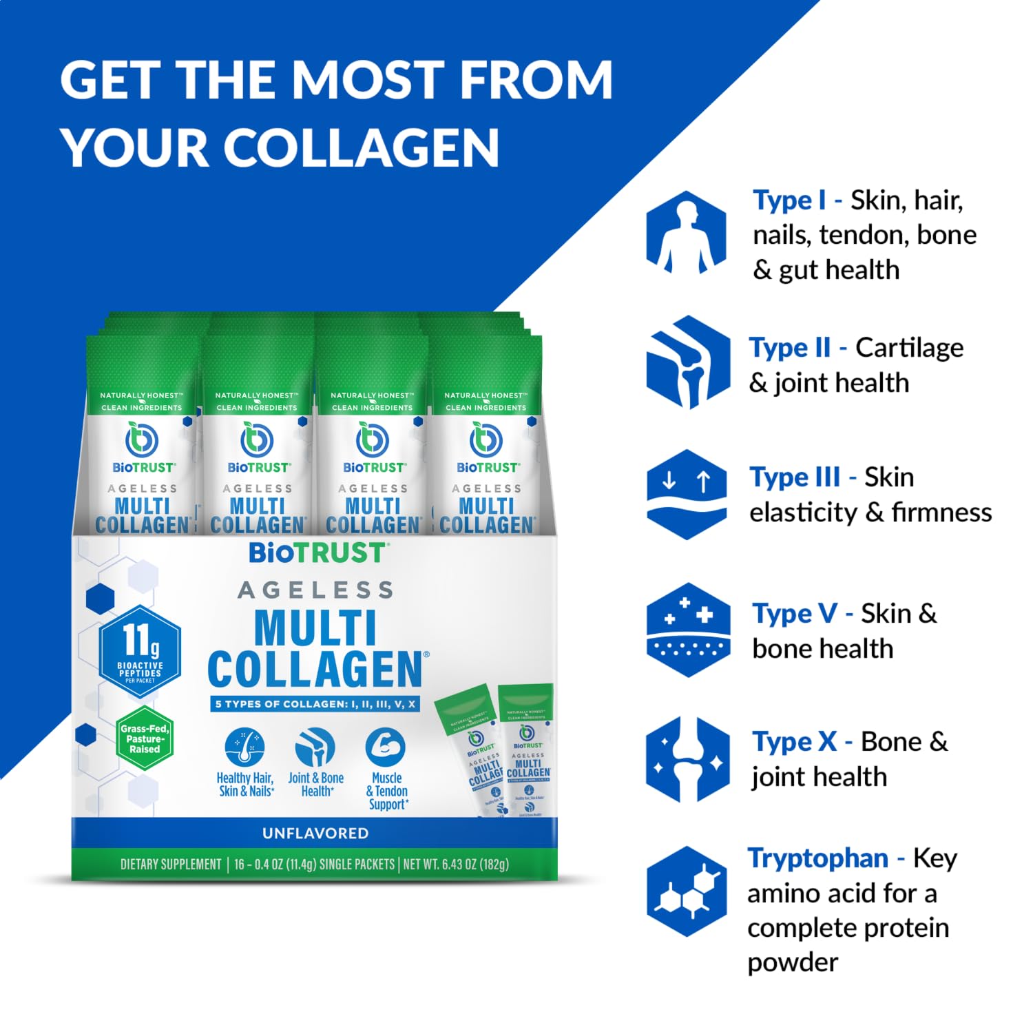 Pouring collagen powder into coffee with no clumps
