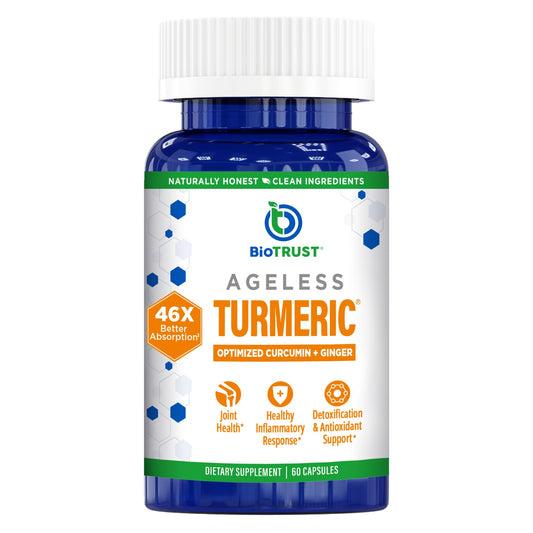 BioTrust Ageless Turmeric 60 capsules bottle