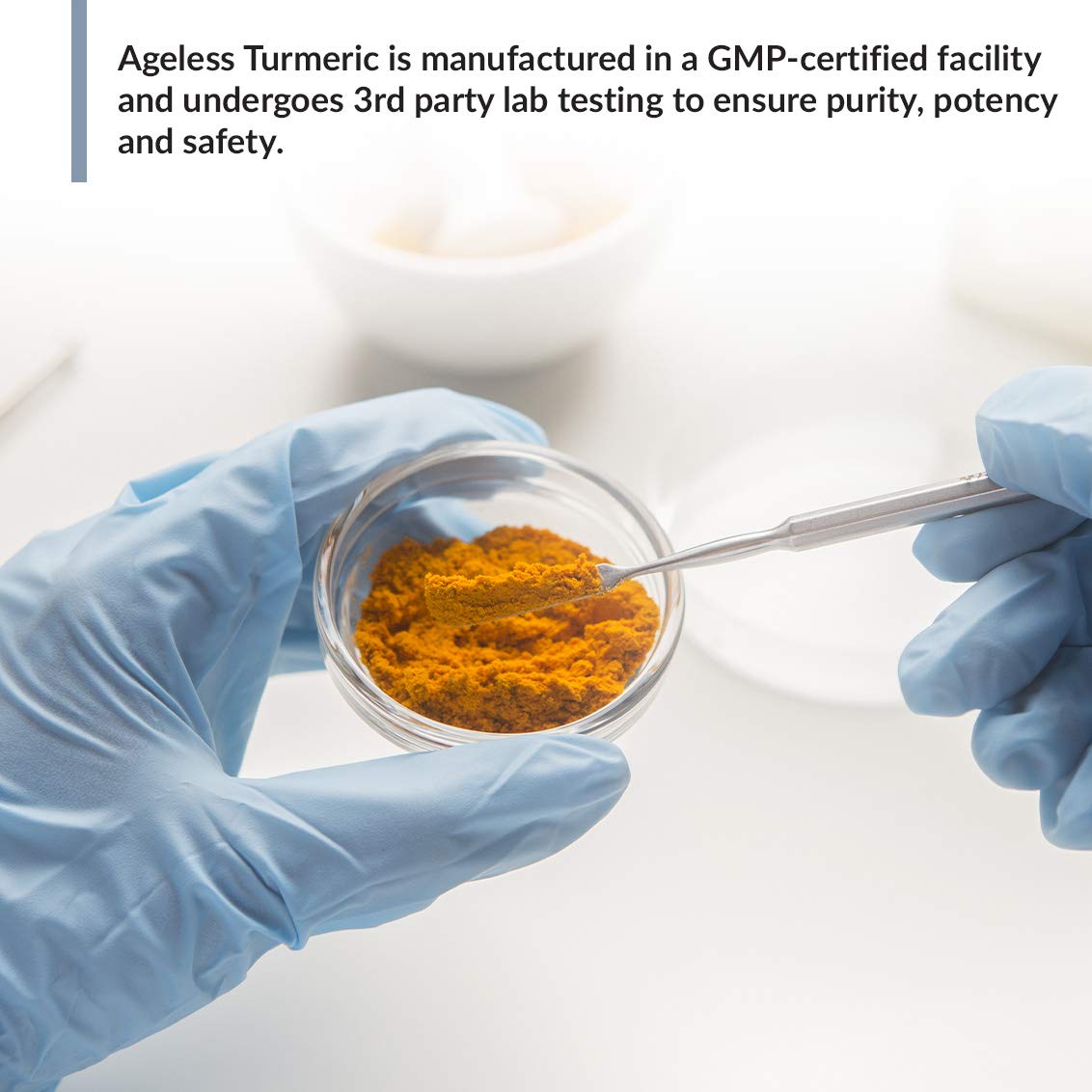 GMP-certified facility with third-party testing label
