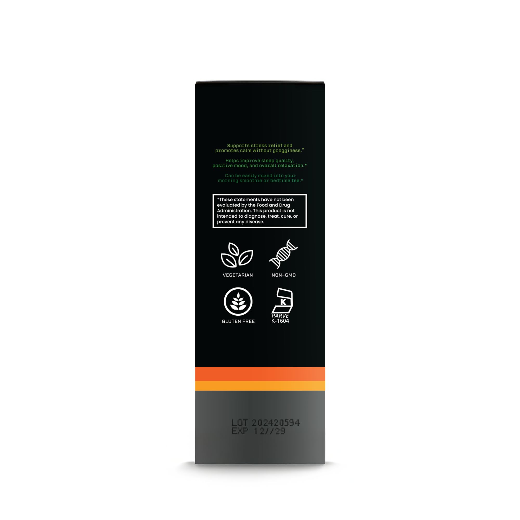 Front and back packaging of BIOACTIVE Ashwagandha Drops