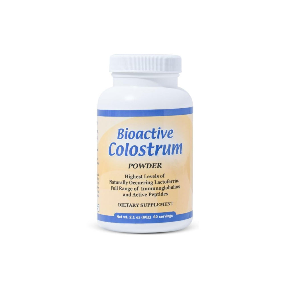 Well Wisdom Bioactive Colostrum 60g container – front view