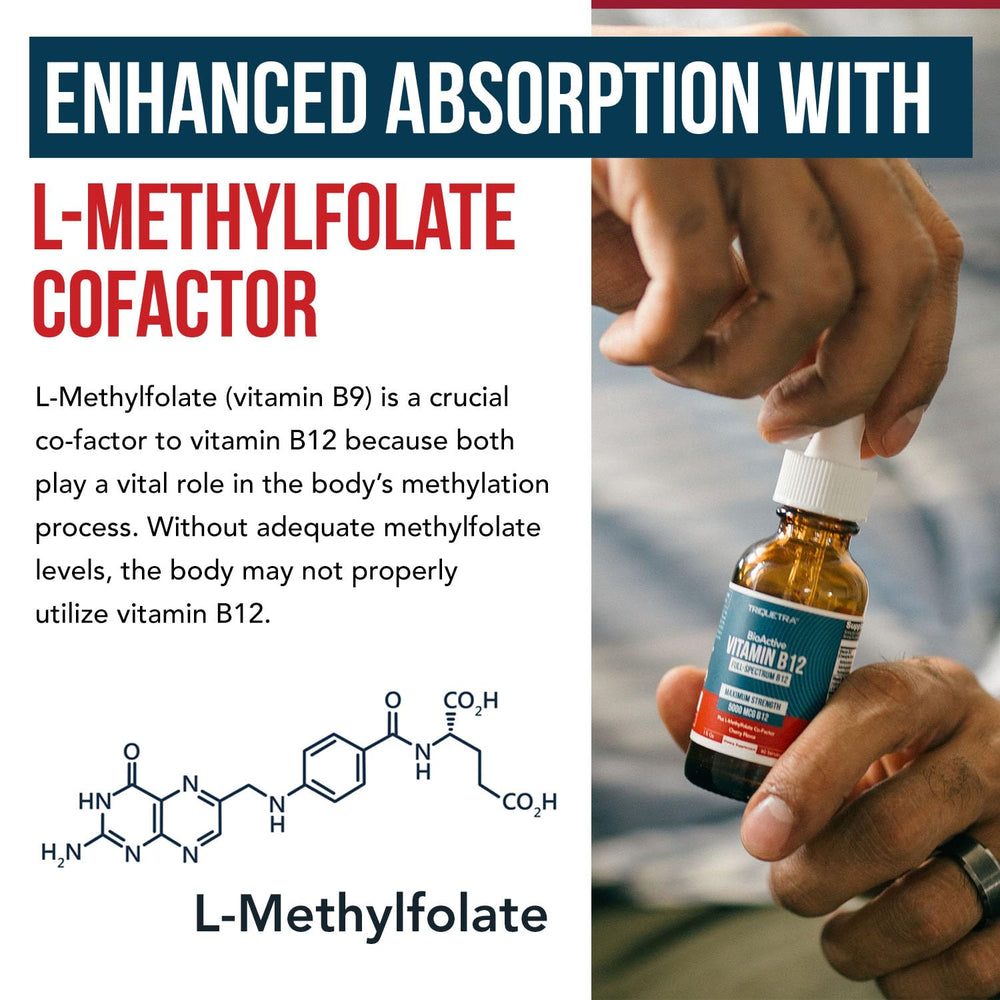Label showing 5000 mcg per serving dosage
