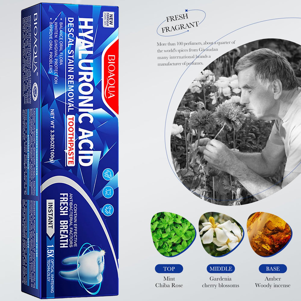 Enamel protection and oral care messaging on tube