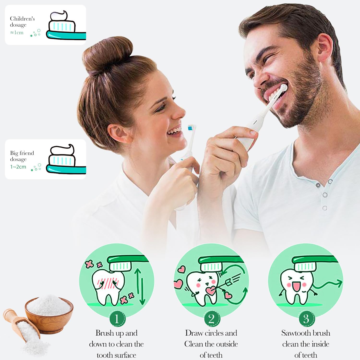 Smiling person after using BIOAQUA toothpaste