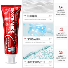 Enamel-safe whitening toothpaste close-up