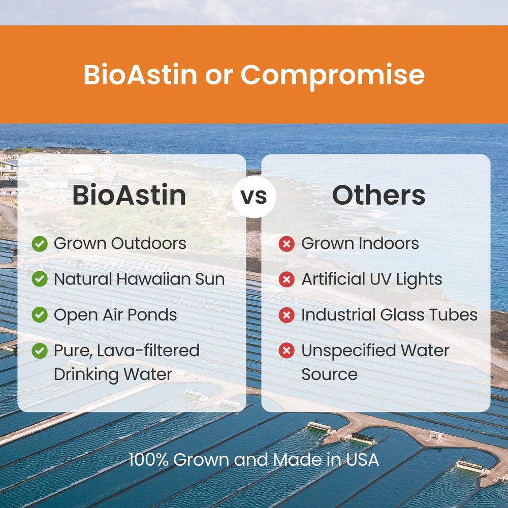 Sourcing from sun-drenched Hawaiian ponds for BioAstin astaxanthin.