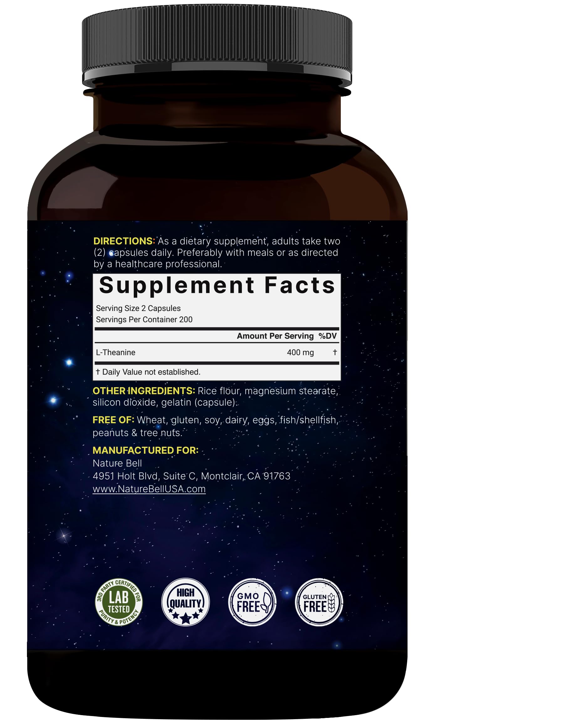 Bioavailable free-form L-Theanine illustration