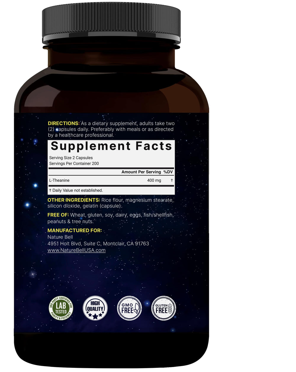 Bioavailable free-form L-Theanine illustration