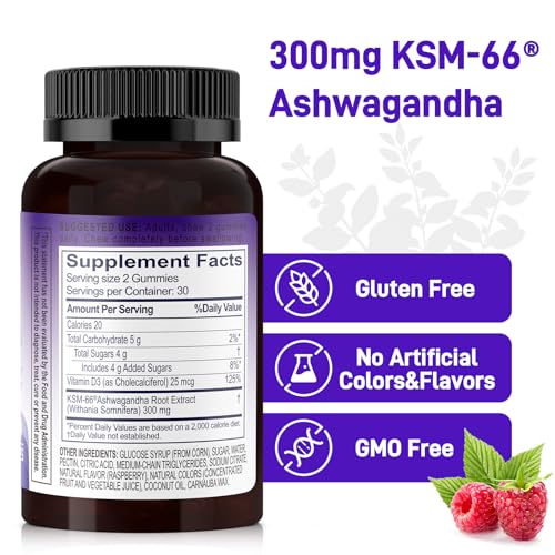 Front view of Biobor Ashwagandha Gummies bottle