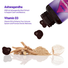 Close-up of Biobor Ashwagandha Gummies texture