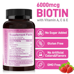 Close-up of Biobor Beauty Gummies showing natural strawberry flavor