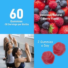 Adult experiencing leg cramps relieved by gummies