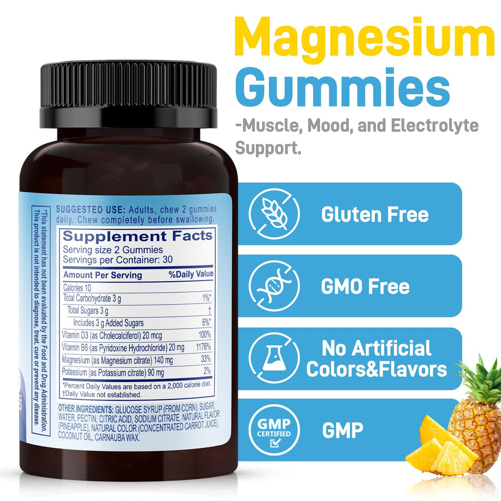 Ingredients list for Biobor Potassium Magnesium Gummies