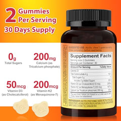 Close-up of Biobor gummies showing sugar-free formula