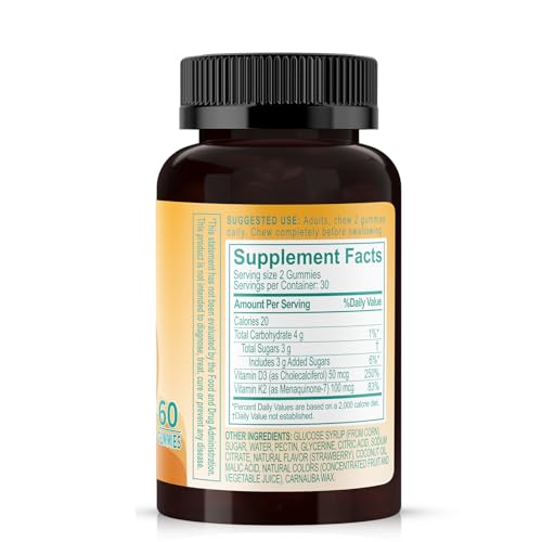 Biobor Vitamin D3 K2 gummies bottle front view