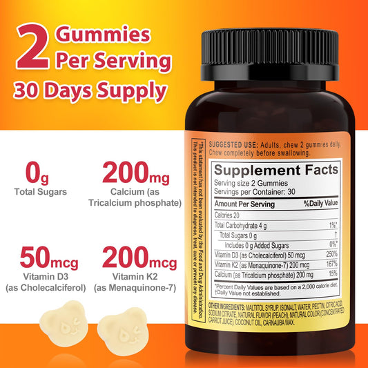 Biobor Vitamin D3 K2 Gummies bottle with 60 gummies