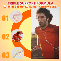 Serving size of two gummies for daily calcium support