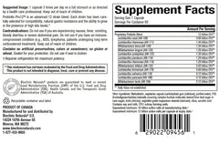 Packaging showing Probiotic-Pro 12 bottle with prebiotic FOS inulin and 60 vegetarian capsules