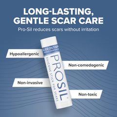 BIODERMIS PROSIL stick on skin during daily routine for softening scars.