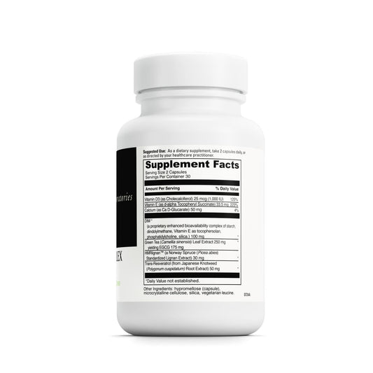 Graphic showing hormone balance support with BioDIM Complex