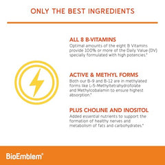 B vitamins supporting energy metabolism concept
