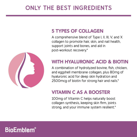 Scoop of BioEmblem Beauty Collagen powder