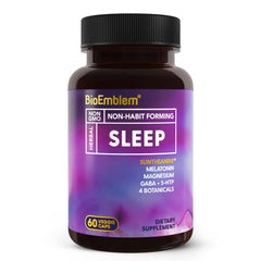 BioEmblem Sleep Aid packaging showing 60 capsules