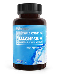 BioEmblem Triple Magnesium Complex bottle with 90 capsules