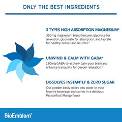 GABA alongside magnesium powder illustration