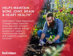 Lifestyle image showing magnesium capsules and healthy living