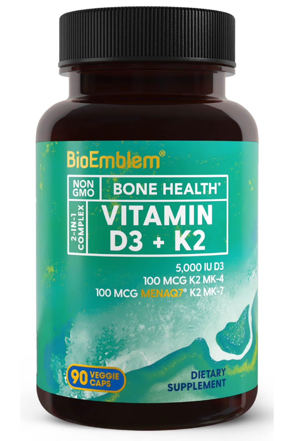 BioEmblem Vitamin D3 K2 capsules main product image