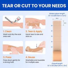 Bioemmalab silicone scar sheets easy-to-remove design supports gentle post-surgery care.