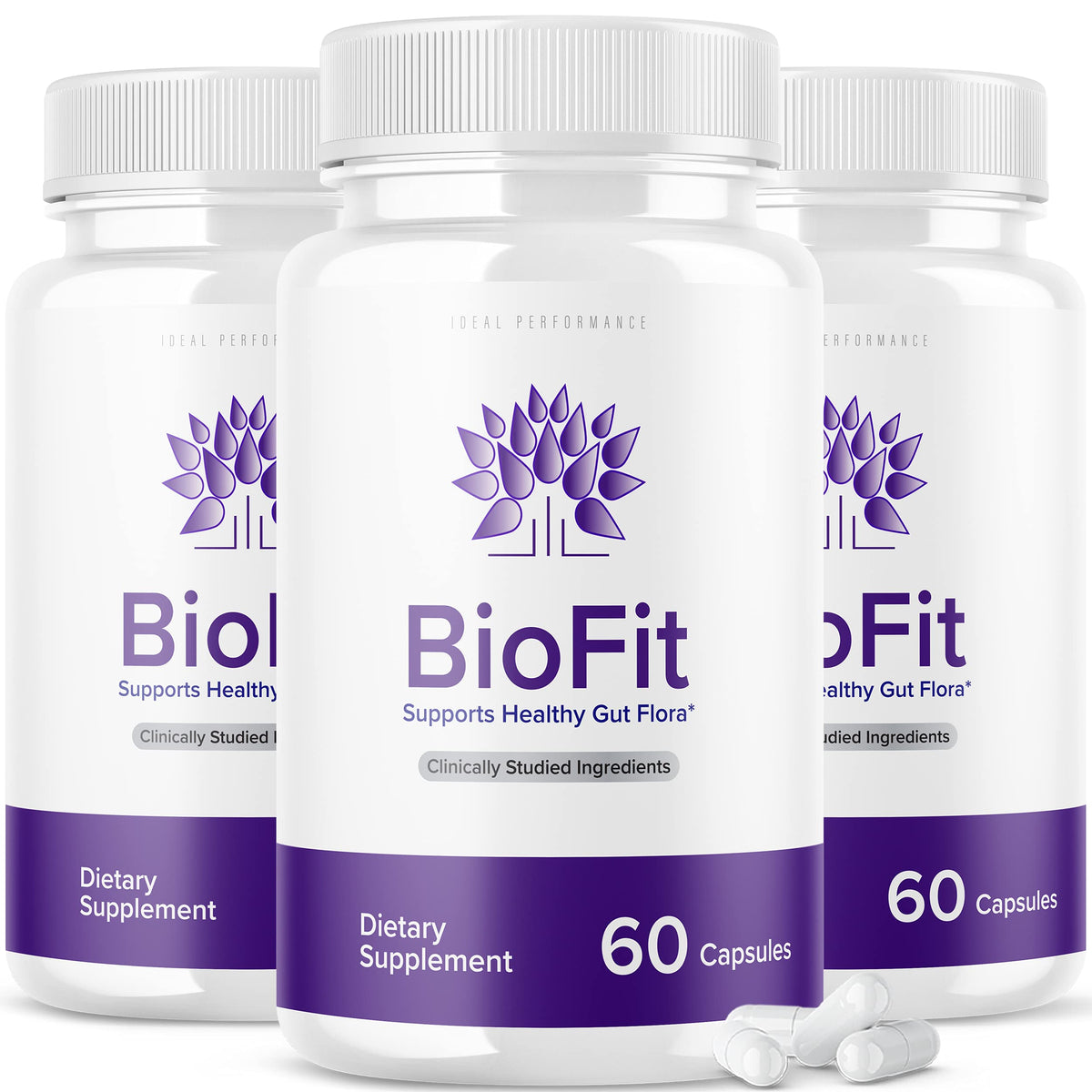 IDEAL PERFORMANCE Biofit Probiotic Pills - 3 Bottles