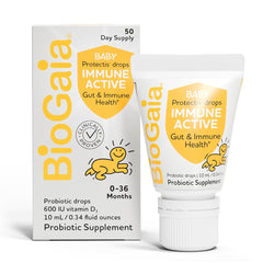 BioGaia Immune Active Baby Probiotic Drops with Vitamin D – hero image