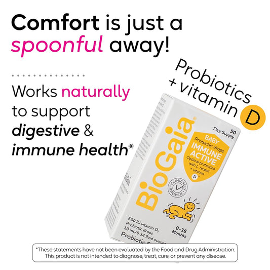 Dropper bottle with dosing spoon for BioGaia drops
