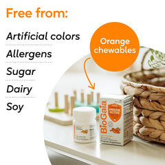 Allergen-free, dairy-free, gluten-free labels on packaging