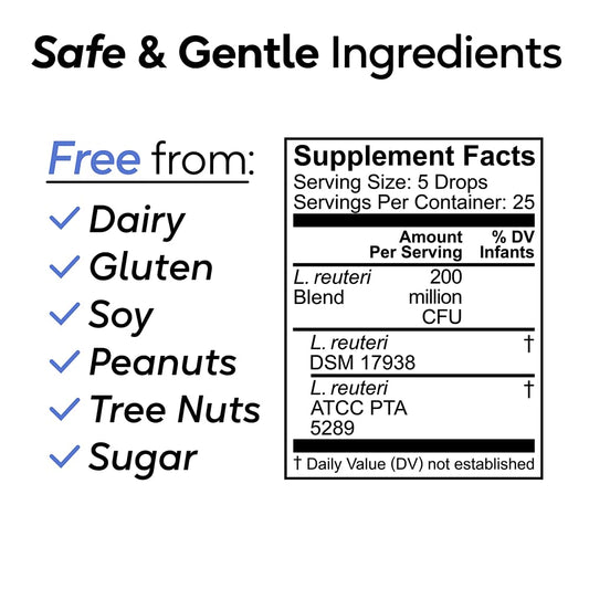 Dropper with BioGaia Nurture & Grow probiotic for ages 1+