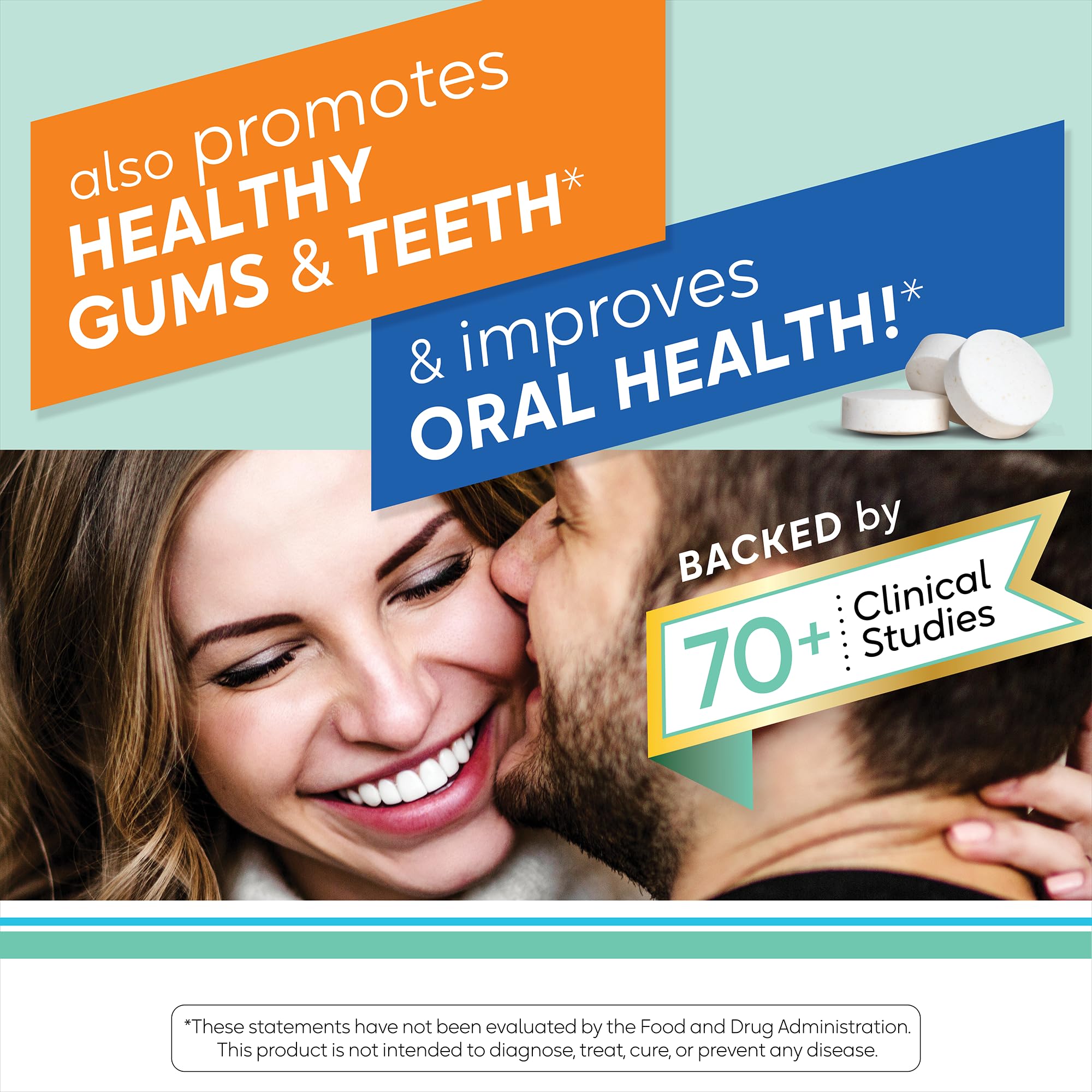 Scientific study concept for oral probiotics